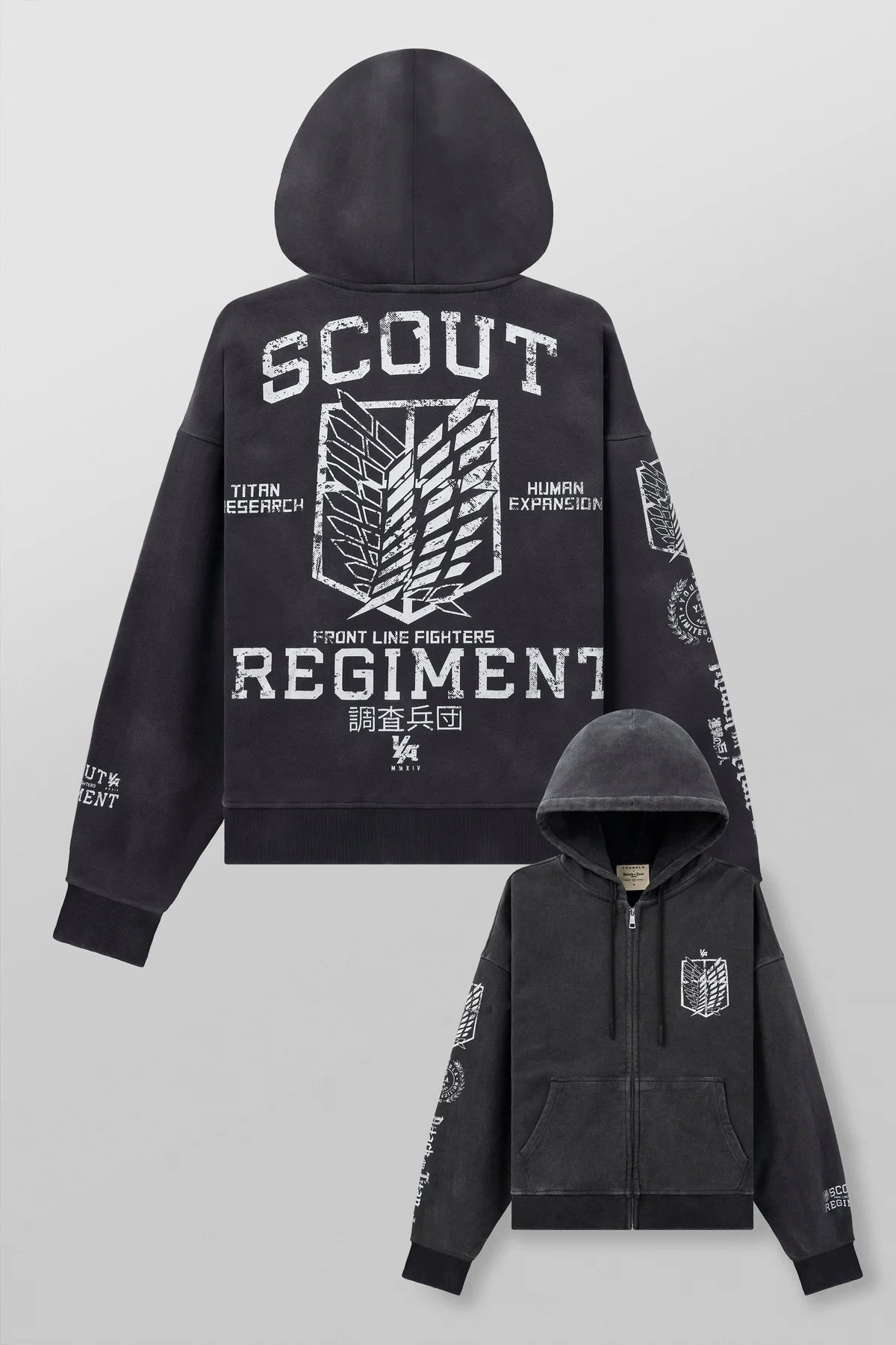 5138 - AOT© x YLA Zip-Up Hoodies