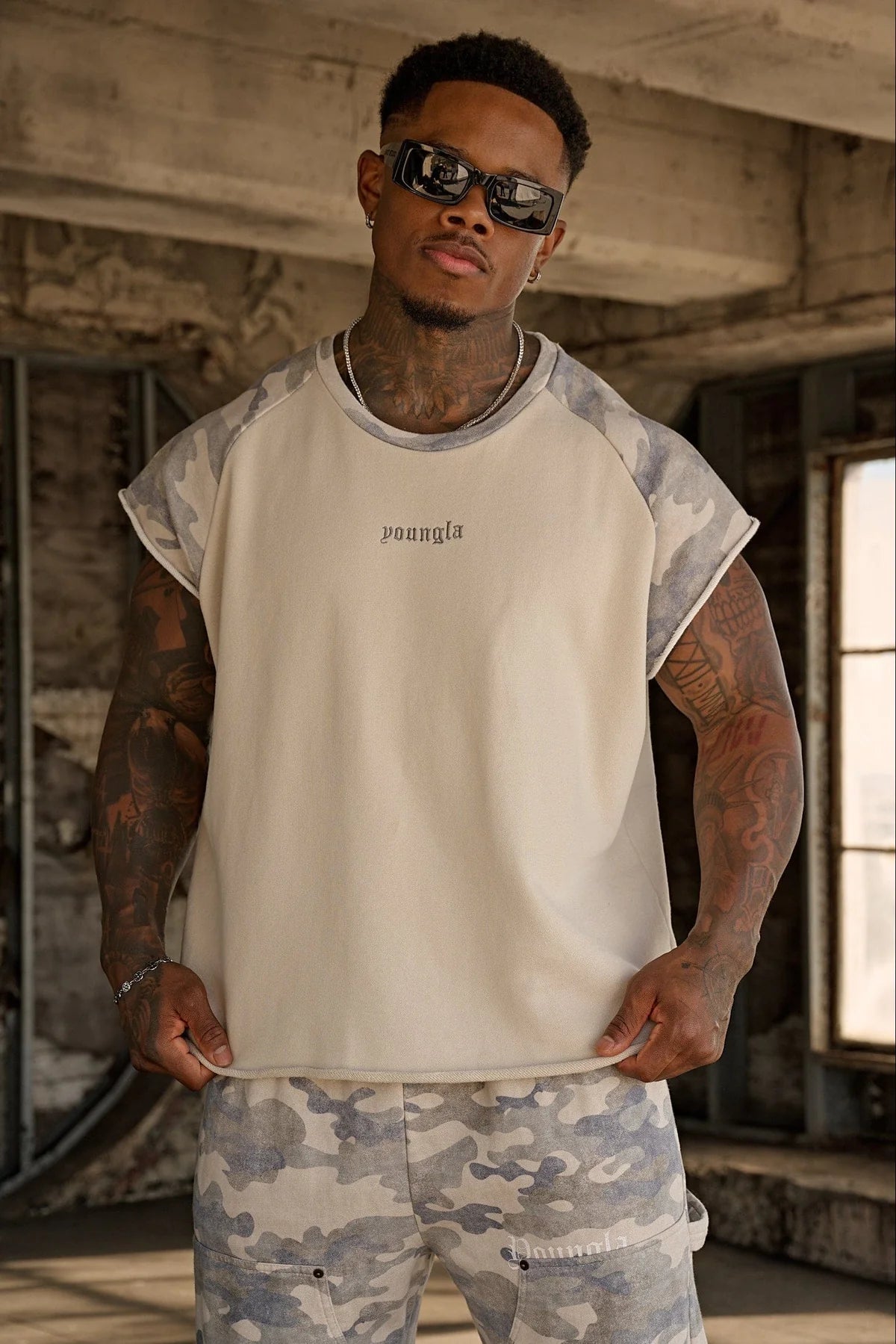 4243 - Raw Raglan Tanks