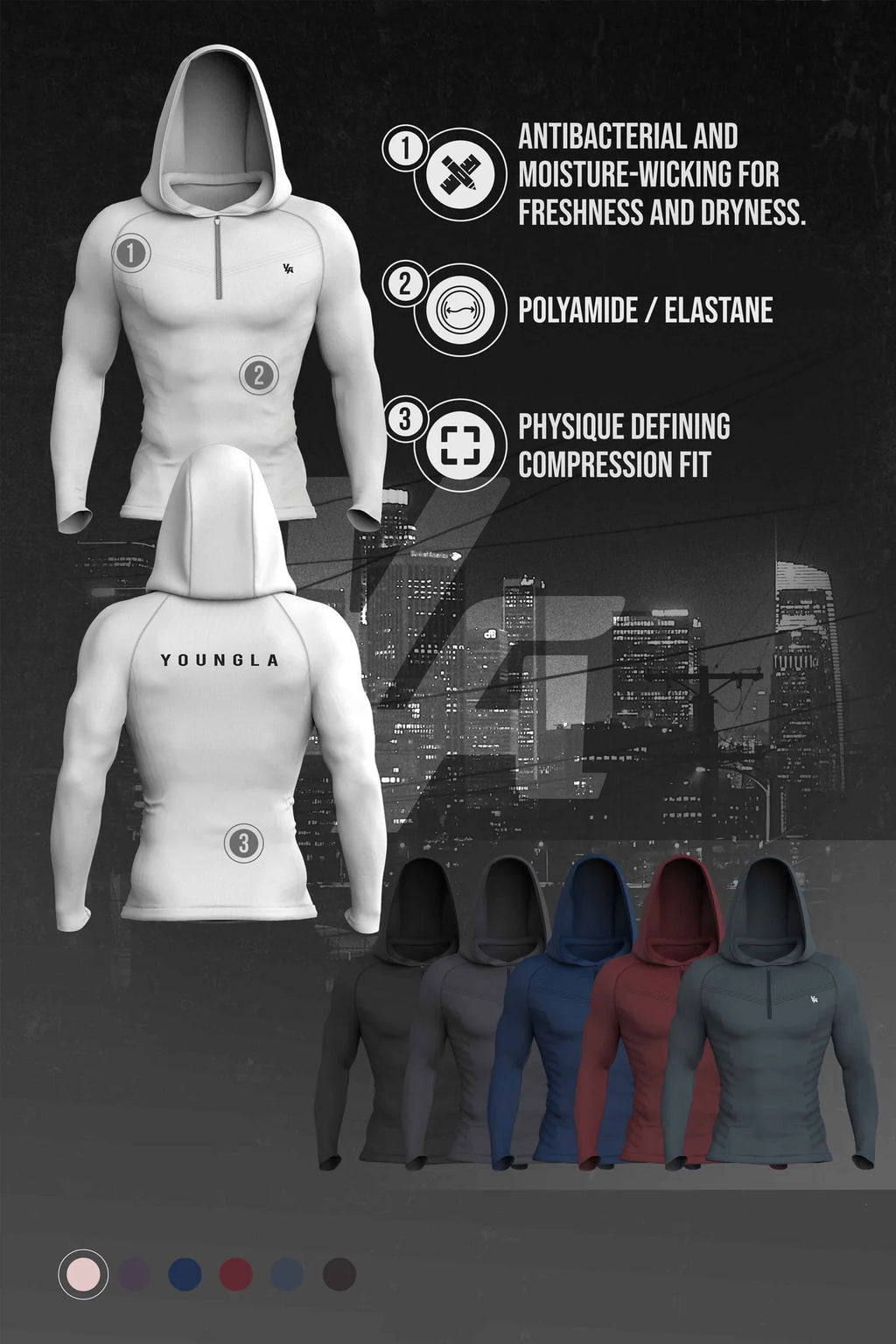 832 - SuperVillain Compression Hoodies